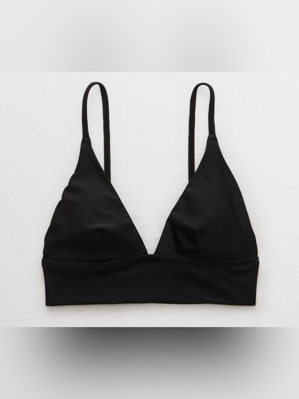 NWOT Aerie Triangle Black Bikini Top Size S